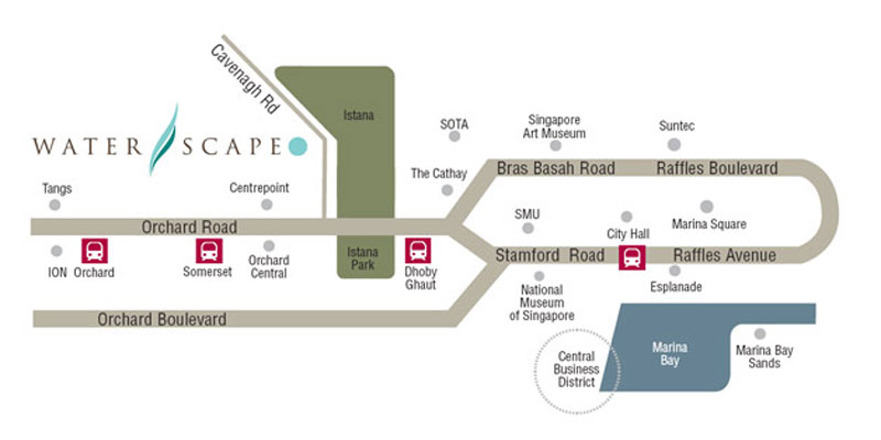 waterscape location-map