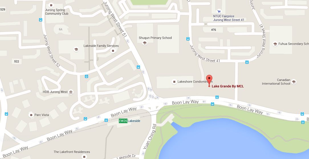 newlaunch.sg lake grande locationmap