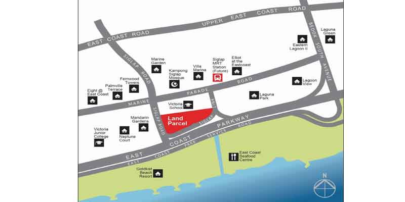 newlaunch.sg siglap residences locationmap