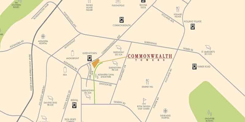 newlaunch.sg commonwealth towers location plan