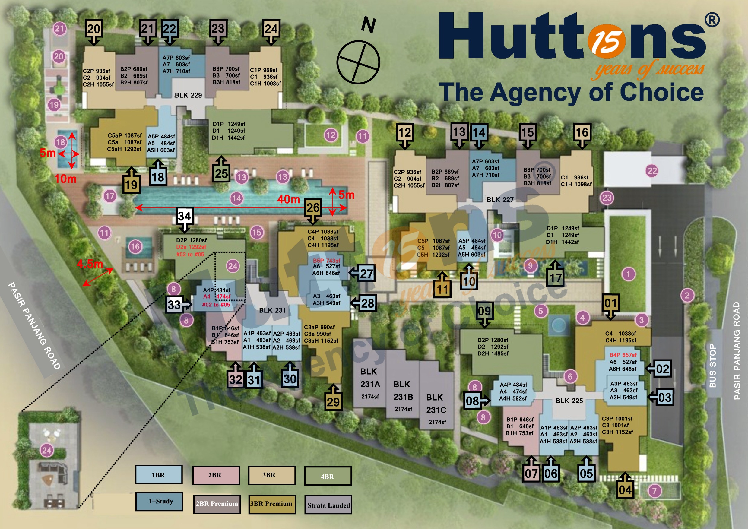The Verandah Residences Site Plan
