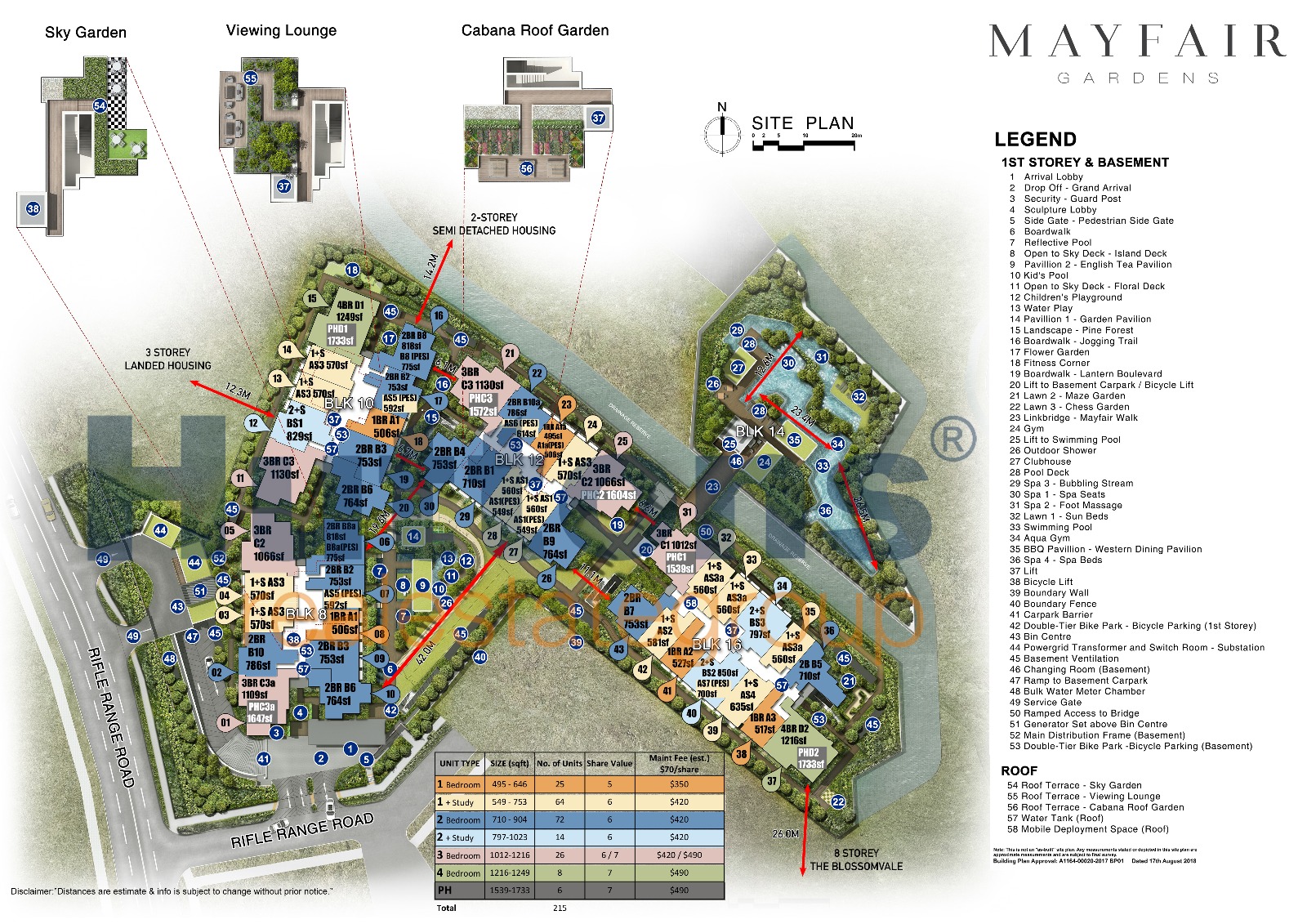 newlaunch.sg MayFair Gardens Site Plan (With Units) 120918