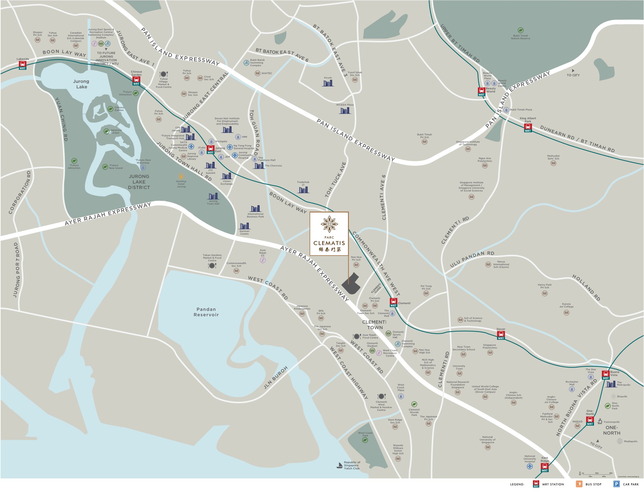 newlaunch.sg Parc Clematis locationmap