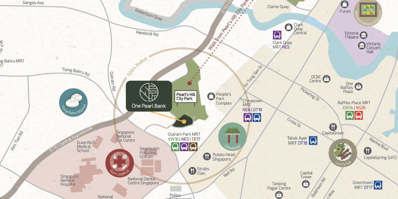 newlaunch.sg one pearl bank map