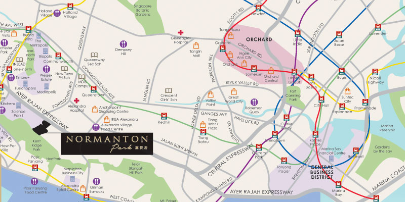 newlaunch.sg normanton park locationmap