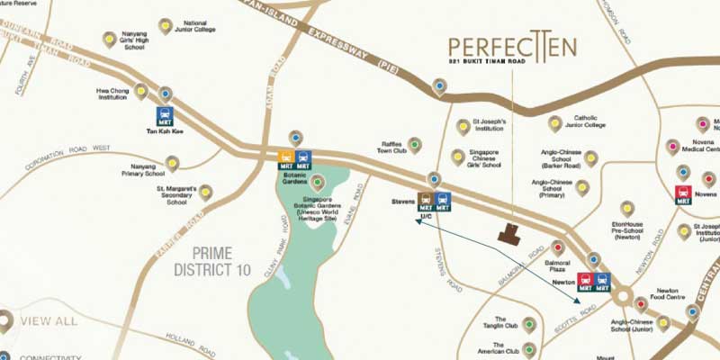newlaunch.sg Perfect Ten map
