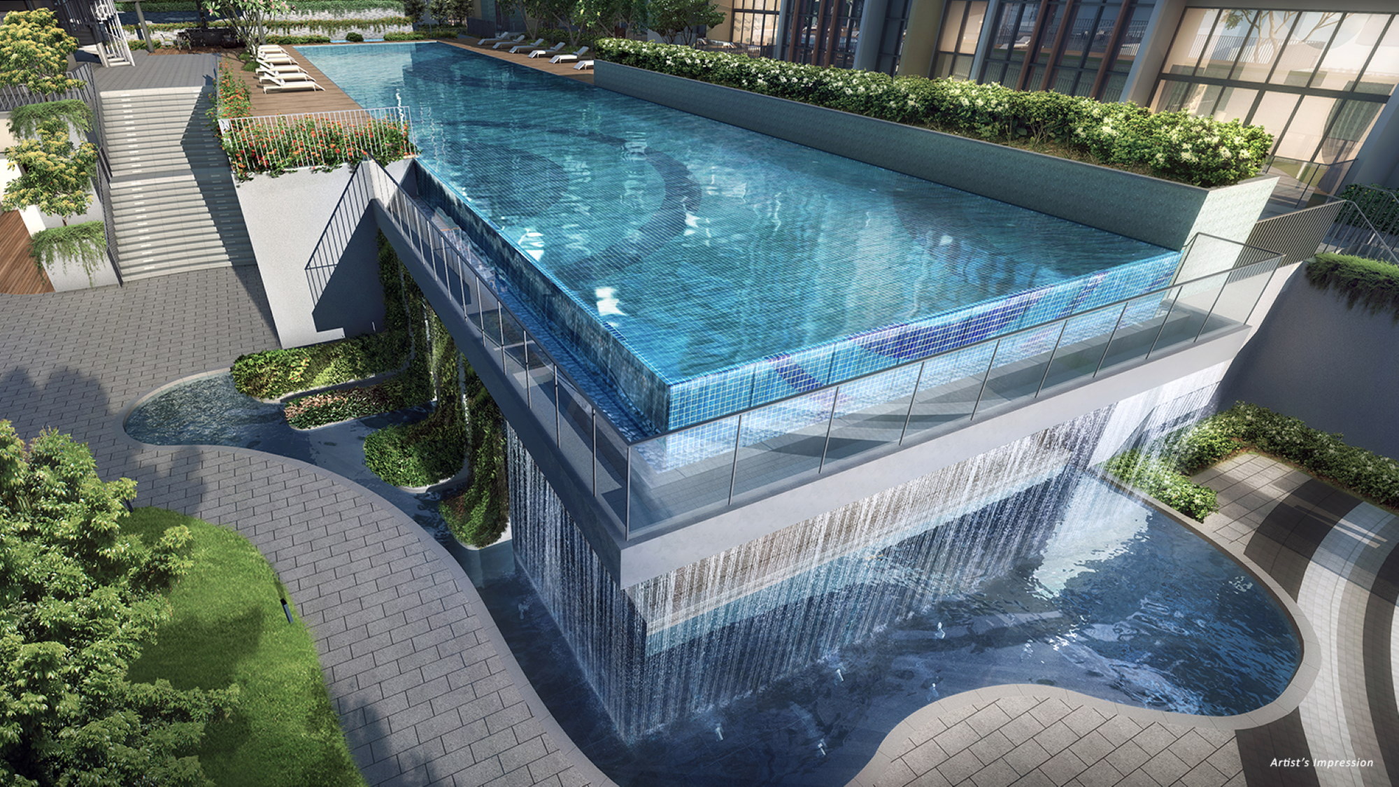newlaunch.sg the gazania water wall