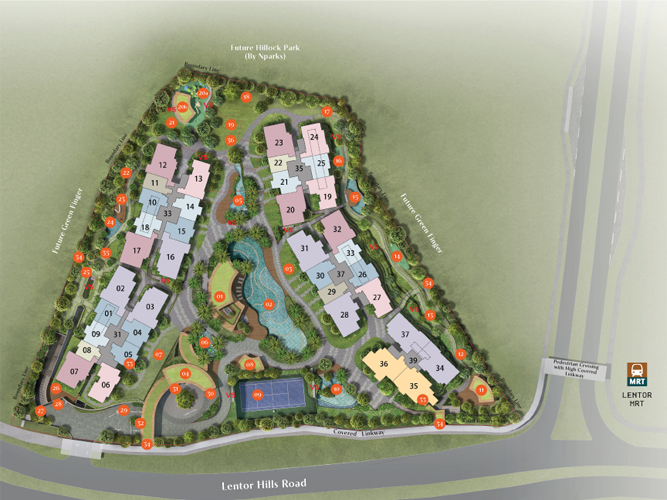 newlaunch.sg Lentor Hills Residences siteplan