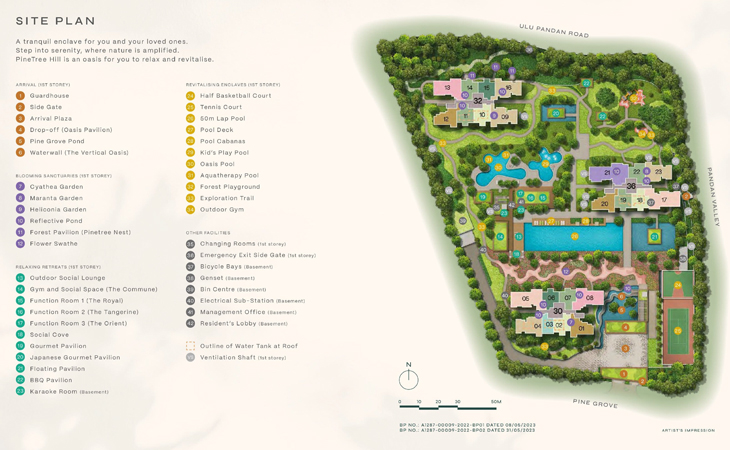 newlaunch.sg pinetree hill site-plan