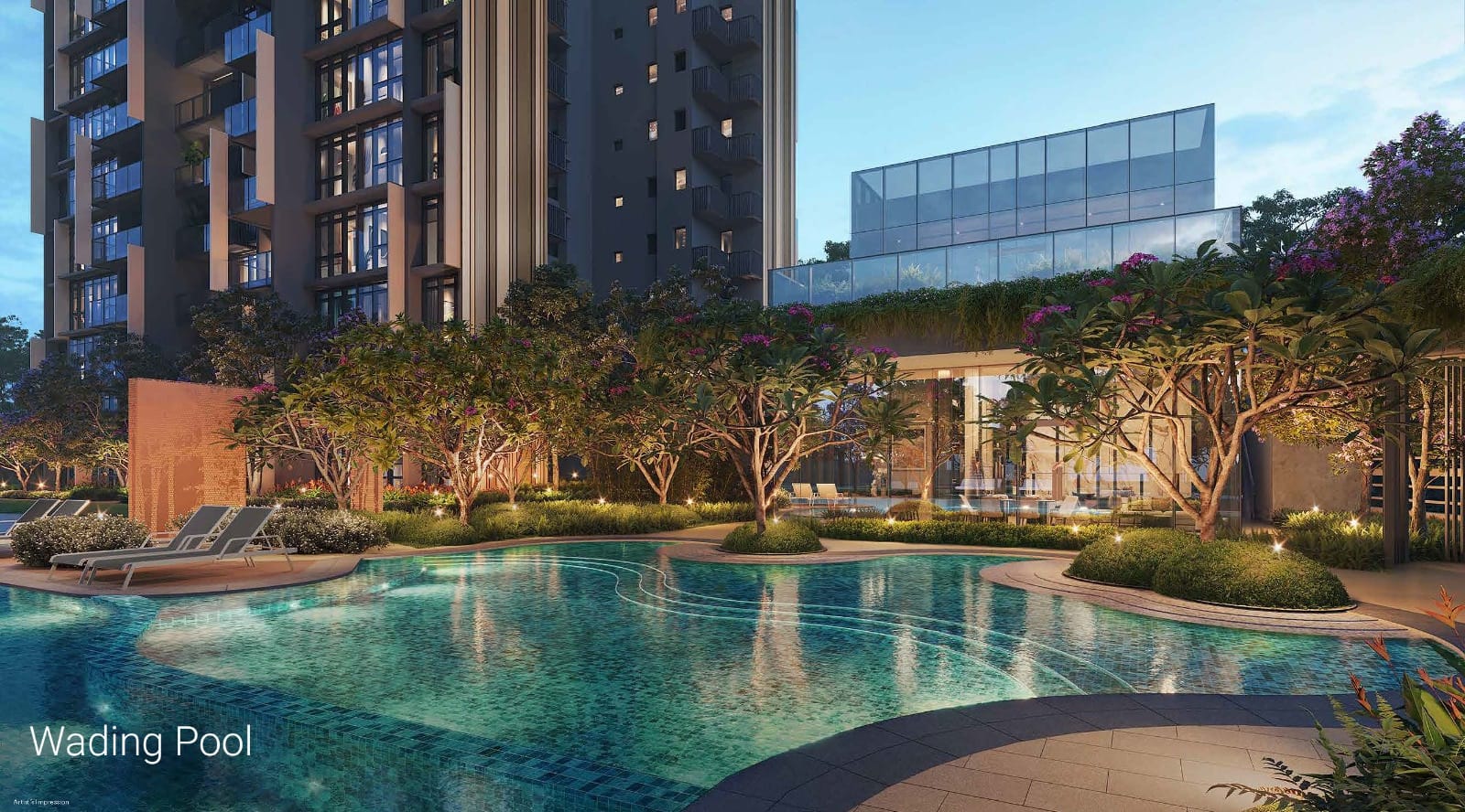 newlaunch.sg lentor central residences pool night