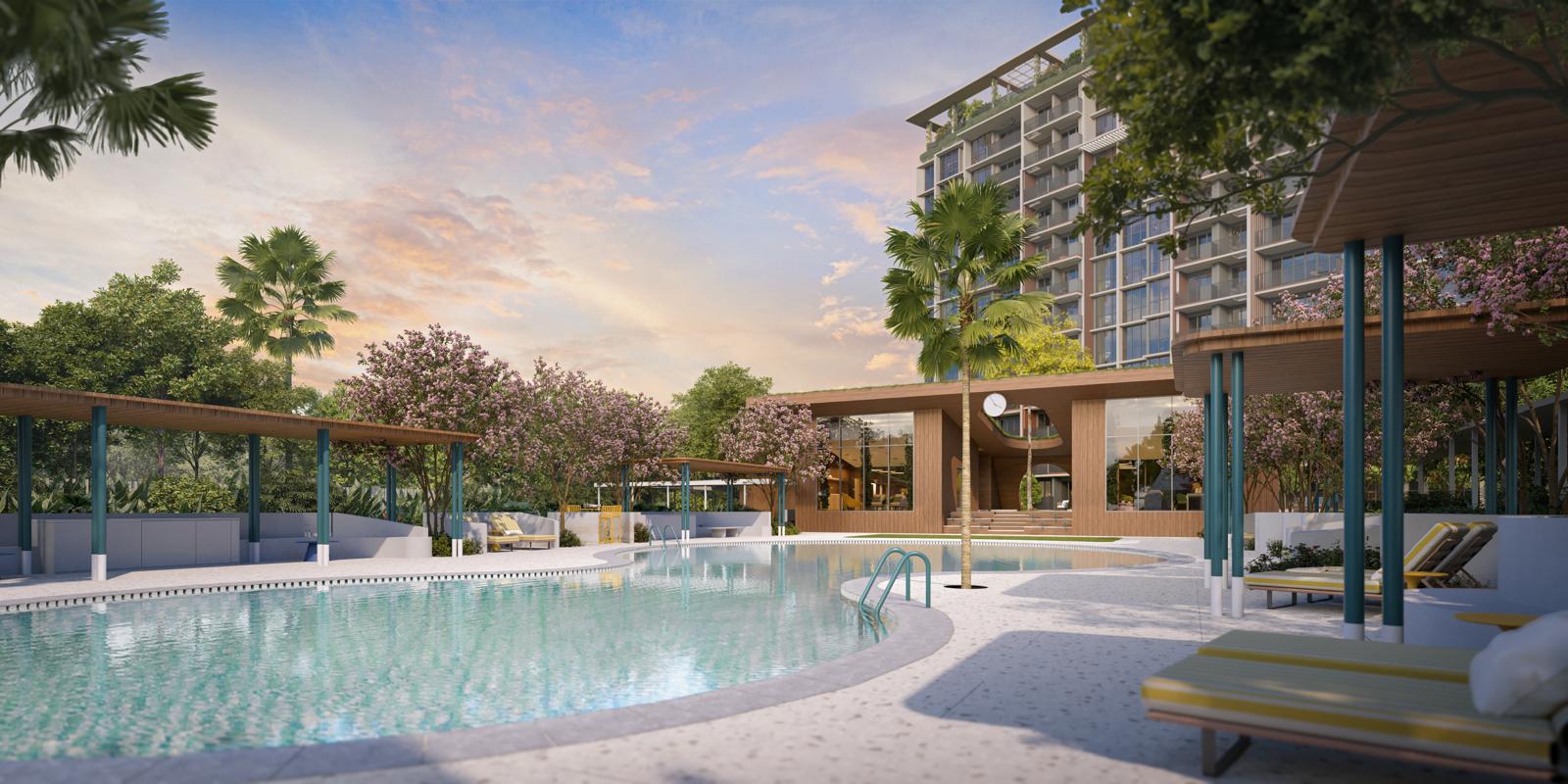 newlaunch.sg canberra crescent residences pool day